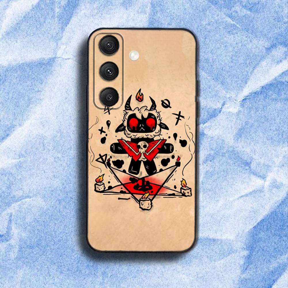 Cult of the L-Lamb Phone Case For Samsung S 25,24,23,22,30,21,10,9,Ultra,Plus,Lite,FE,4,5G Black Soft Case
