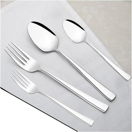 

Nehir Deniz Sade 24 Parça Çatal Kaşık Takımı Seti 6 Kişilik