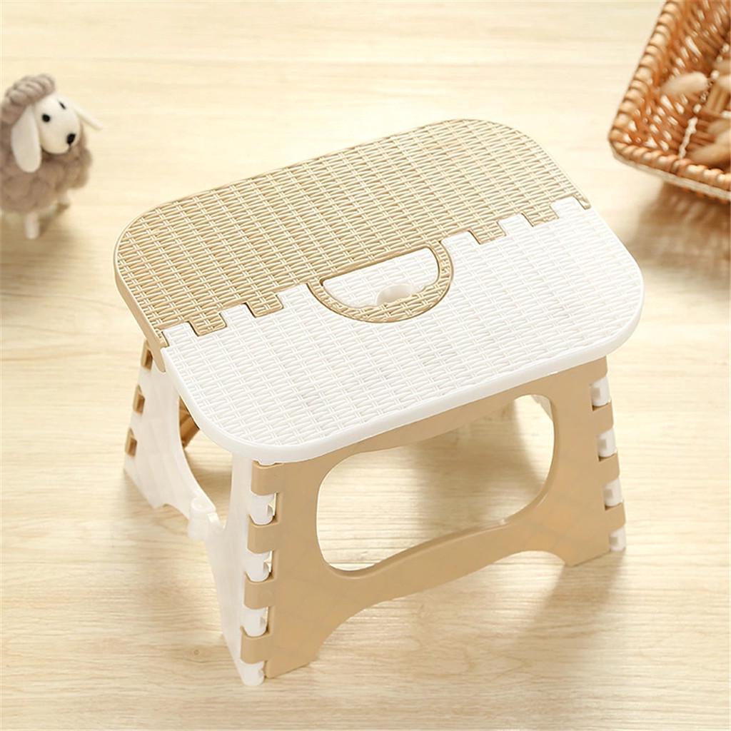 Details about / Plastic Multi Purpose Folding Step Stool Home Train Outdoor Storage Foldable