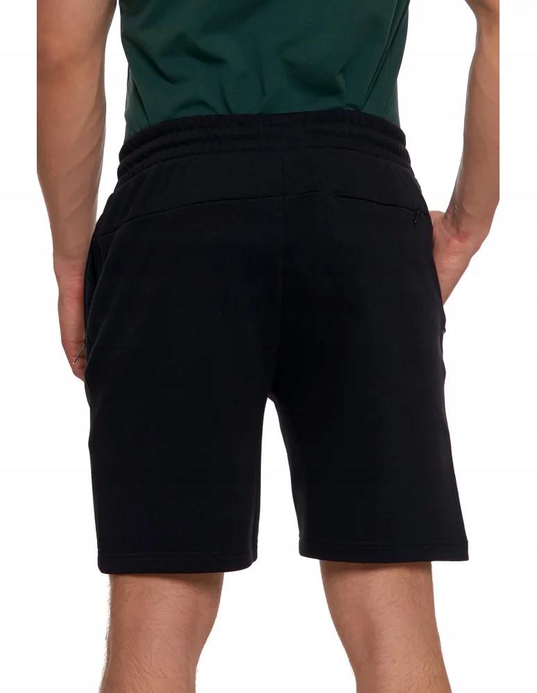 Men's Shorts with Zipper Pockets and Elastic Waist Summer MORAJ XL BLACK