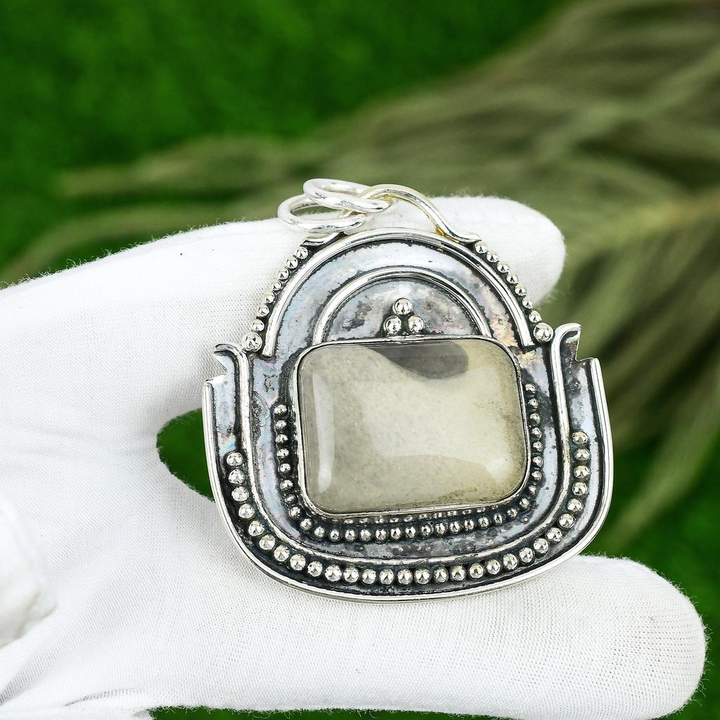 Friendship Day Deal Imperial Jasper Gemstone Pendant Jewelry 925 Sterling Silver