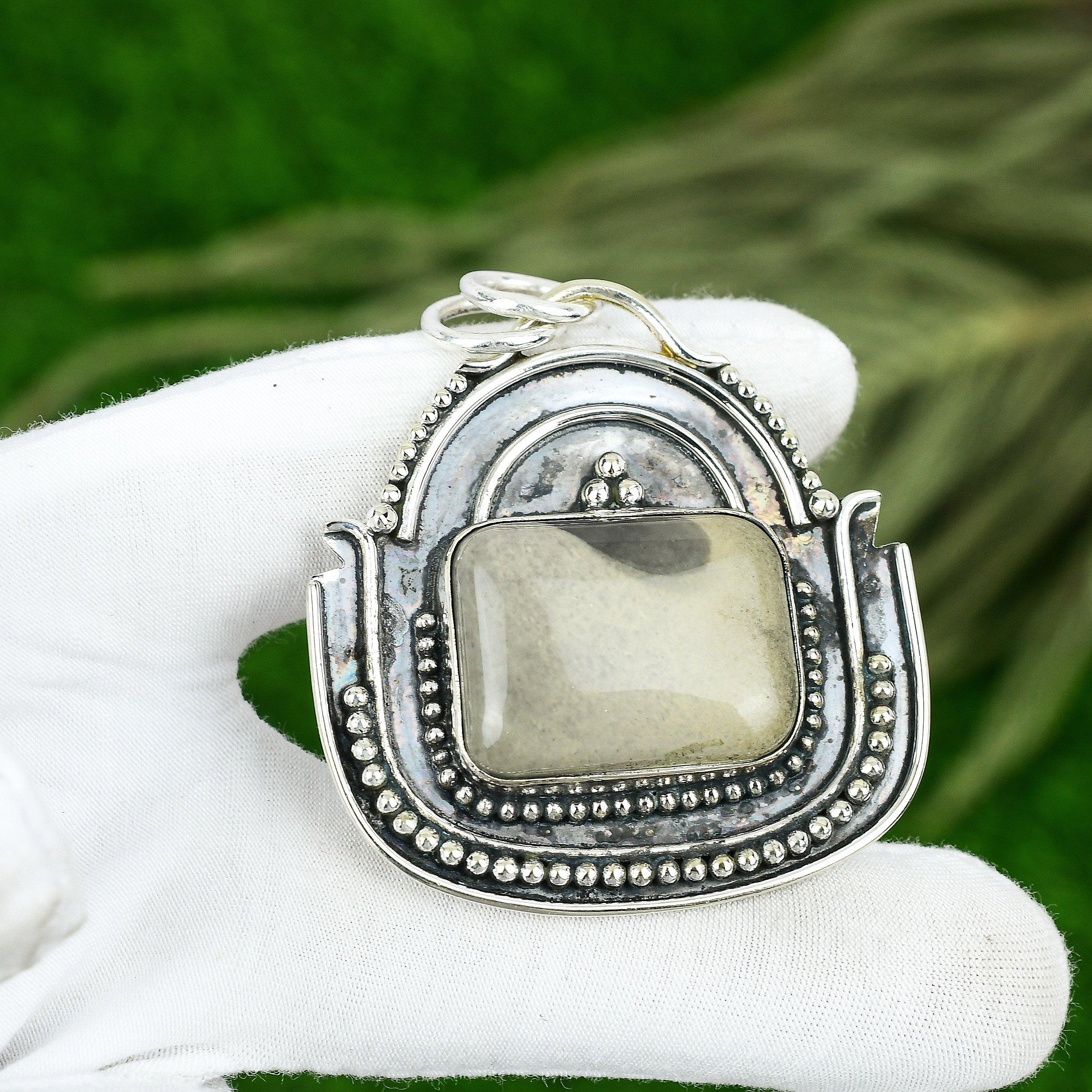 Friendship Day Deal Imperial Jasper Gemstone Pendant Jewelry 925 Sterling Silver