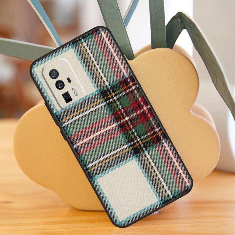 Clan Stewart Dress Tartan Plaid Case For Xiaomi 13T 11T 12T Pro 13 14 Ultra 12 Lite POCO F6 F5 X6 Pro M6 X3 X5 M5s F3 Cover