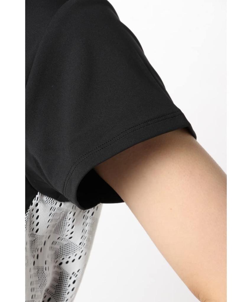 Tricou de golf cu mânecă scurtă și guler înalt Quick 0 [New Balance] (Absorbant de apă, Uscător, Elastic) / Pentru femei / 012-2166507 010_Negru [S]