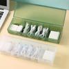 With 7 Compartments Organizer Charger Cord Storage Box Data Cable Storage Case Reusable Cable Storage Box For Home Office Travel