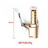 Brass Clip-on Adapter: Suction Cup Connector for Car Tire Inflatable Pumps