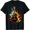 Acoustic Guitar Musicians and Acoustic Guitar Lovers T-Shirt Music Lovers Unisex Summer Soft Tops Graphic T Shirts Men Women