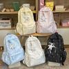 Schoolbag Japanese ins high value fresh simple backpack junior high school student schoolbag women travel lightweight versatile backpack