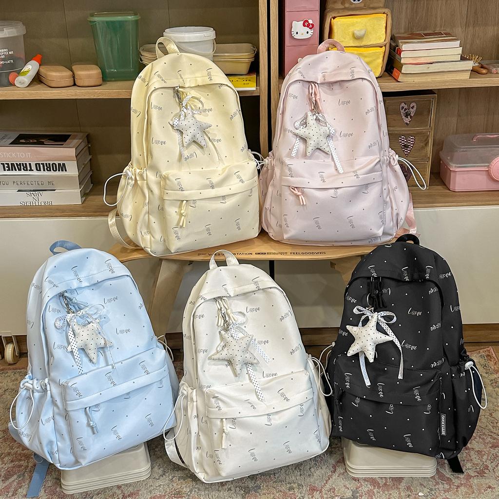 Schoolbag Japanese ins high value fresh simple backpack junior high school student schoolbag women travel lightweight versatile backpack