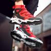 Men Fashion Sneakers High-Top Mesh Running Shoes Lace-Up Fitness Sports Shoes Trail Jogging Shoes Non-Slip Casual Socks Sneakers