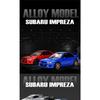 1/32 Subaru Impreza WRX STI Alloy Sports Car Model Diecasts Metal Racing Vehicles Car Model Simulation Sound Light Kids Toy Gift
