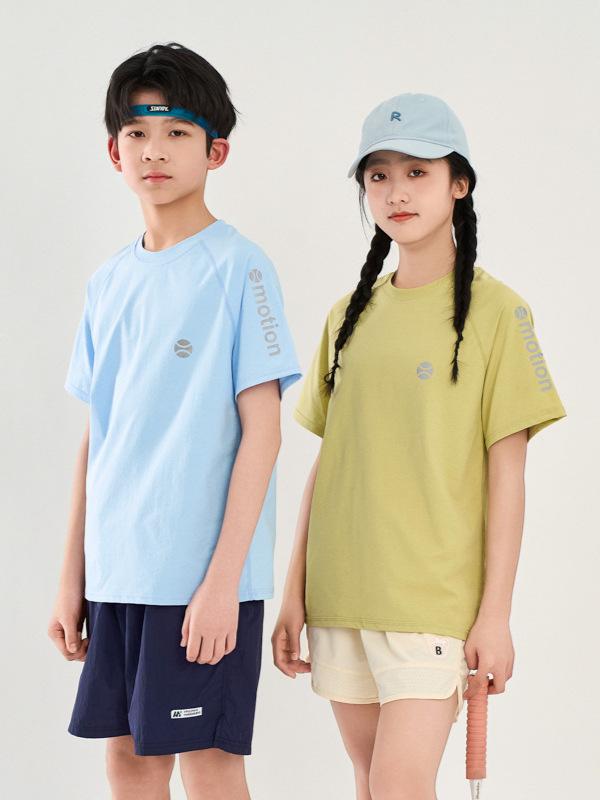 Kinder Kurzarm-T-Shirt Schnelltrocknend - Atmungsaktives, Locker geschnittenes Sommeroberteil für Mädchen und Jungen