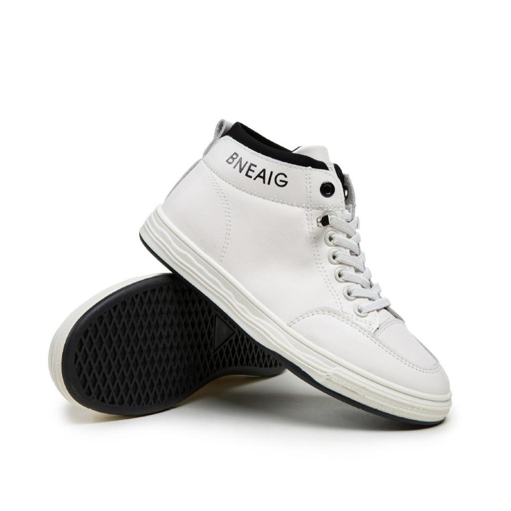 [Customized] 2025 new spring and autumn non-slip mid-top board shoes wear-resistant soft-soled casual shoes fashion white shoes tide