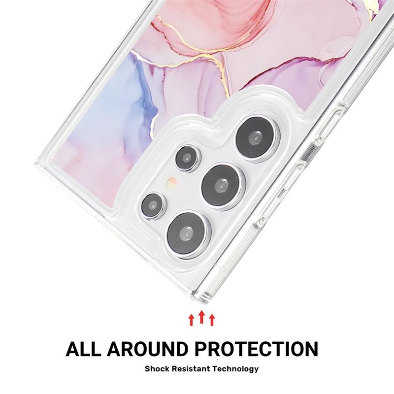 Marble Clear Case For Samsung Galaxy A55 A15 A35 A25 A54 A14 A34 A24 A53 A13 A23 A33 A73 A52 A72 A32 Soft TPU Back Cover
