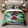 Dragon Ball 3Pcs Bedding Set, Personalized Custom Name Text, 1 Duvet Cover & 2 Pillowcases For Bedroom