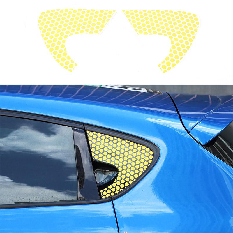 2x PVC Window Decoration Decorative Car Front and Rear Triangle Window Glass Stickers Suitable for SEAT Leon MK2 2008-2012