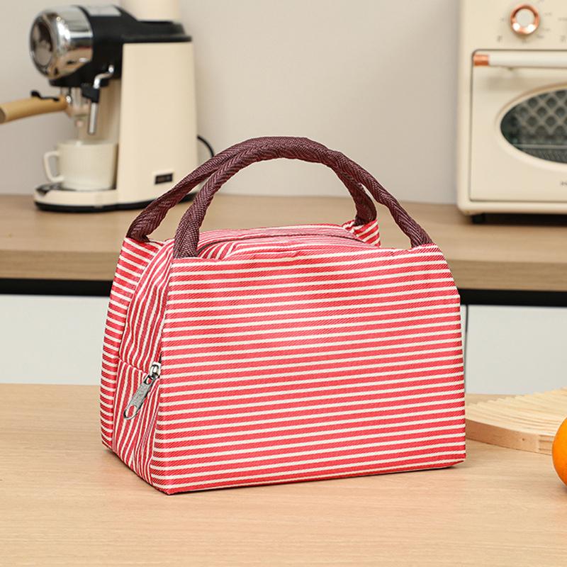 Simple Lunch Box Bag Student Bento Bag Portable Thermal Insulated Lunch Box Insulation Bento Pack Student Bento Lunch Handbag