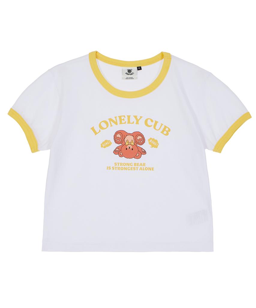 DYSFUNCT Lonely Cub Ringer T-Shirt(Yellow)