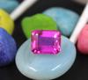 7.80 Carat Washington's Birthday Transparent Emerald Shape Pink Ruby Certified Burma Gemstone SN184