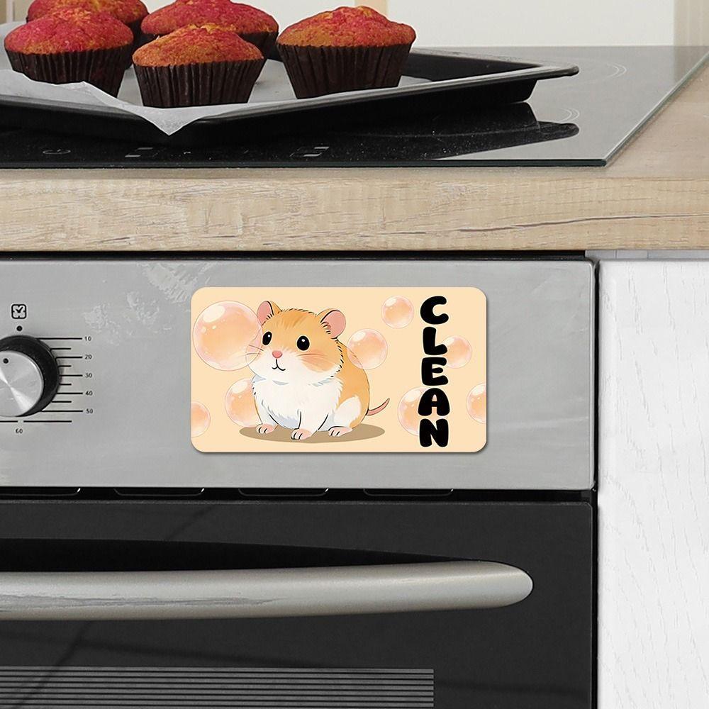 Non-Scratch Dishwasher Stickers Cartoon Animal Dishwasher Sticker  Kitchen Use