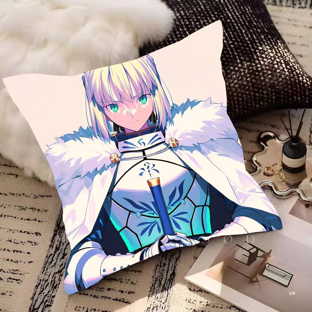 Аниме Игра Альтрия Пендрагон F-fate Наволочка Модная Квадратная Наволочка Спальня Диван Комната Внутреннее Украшение Досуг 12x12Inch