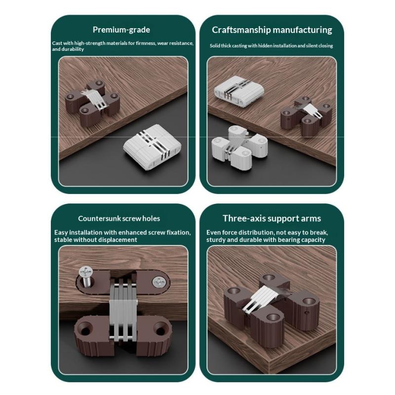 Krzyżowe Ukryte Zawiasy Plastikowe Żelazne Składane Drzwi Stół i Krzesło Zawias Krzyżowy Plastikowy Zawias Ukryty Akcesoria Meblowe