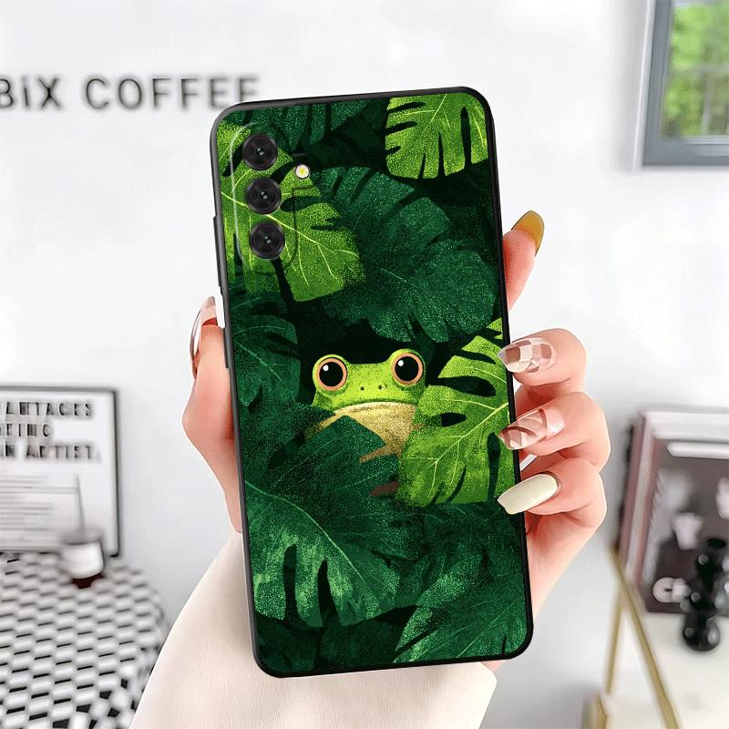 Cute Cartoon Frog Soft Phone Case for Samsung A17 A37 A57 A16 A26 A36 A56 A15 A25 A35 A55 A14 A24 A34 A54 A13 A23 A33 A53 A52 A1