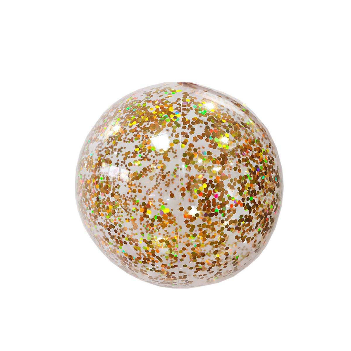 

PVC Inflatable Sequin Beach Ball - 16/24 Inch for Kids Outdoor Water Play 16 inch