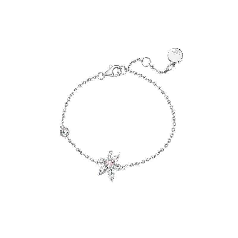 Logo Embossed Wisteria Bracelet - "Love At First Sight" Simple Charm