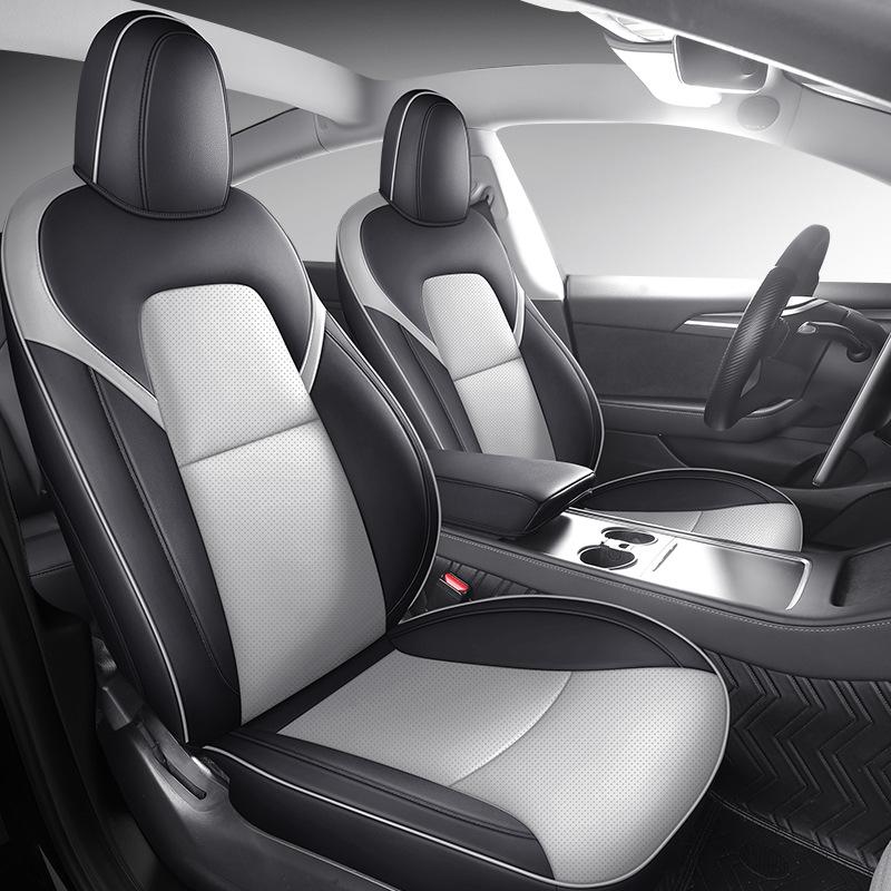 Προσαρμοσμένο Δερμάτινο Κάλυμμα Καθίσματος για Tesla Model 3 2019-2022 - Πλήρης Κάλυψη, Προσαρμοσμένη Εφαρμογή