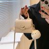 New Fashion Versatile Trend Lock Bag Single Shoulder Portable Oblique Span Women's Bag Free Pendant
