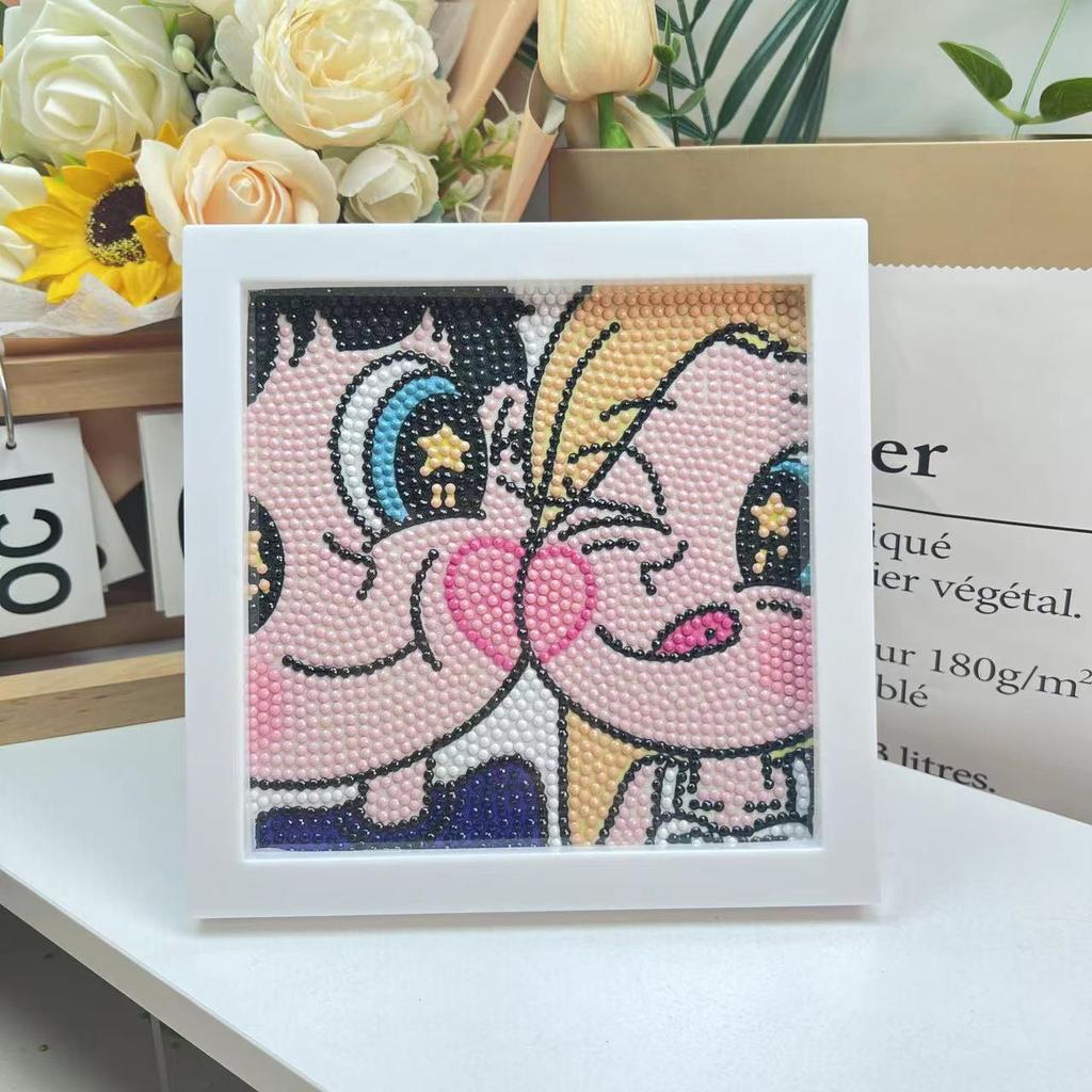 Children'S Diamond Painting Handmade Diy Masonry Painting Cartoon Diamond Sticker Bedroom Living Room Decorative Painting Photo Frame