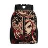 Demon Slayered Backpack Anime Characters Boy Polyester University Backpacks Print Streetwear School Bags Rucksack