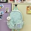 Schoolbag Korean Version Ins Small Fresh and Sweet Backpack Women's Large Capacity Simple and Versatile Student Schoolbag Fashionable Casual Backpack