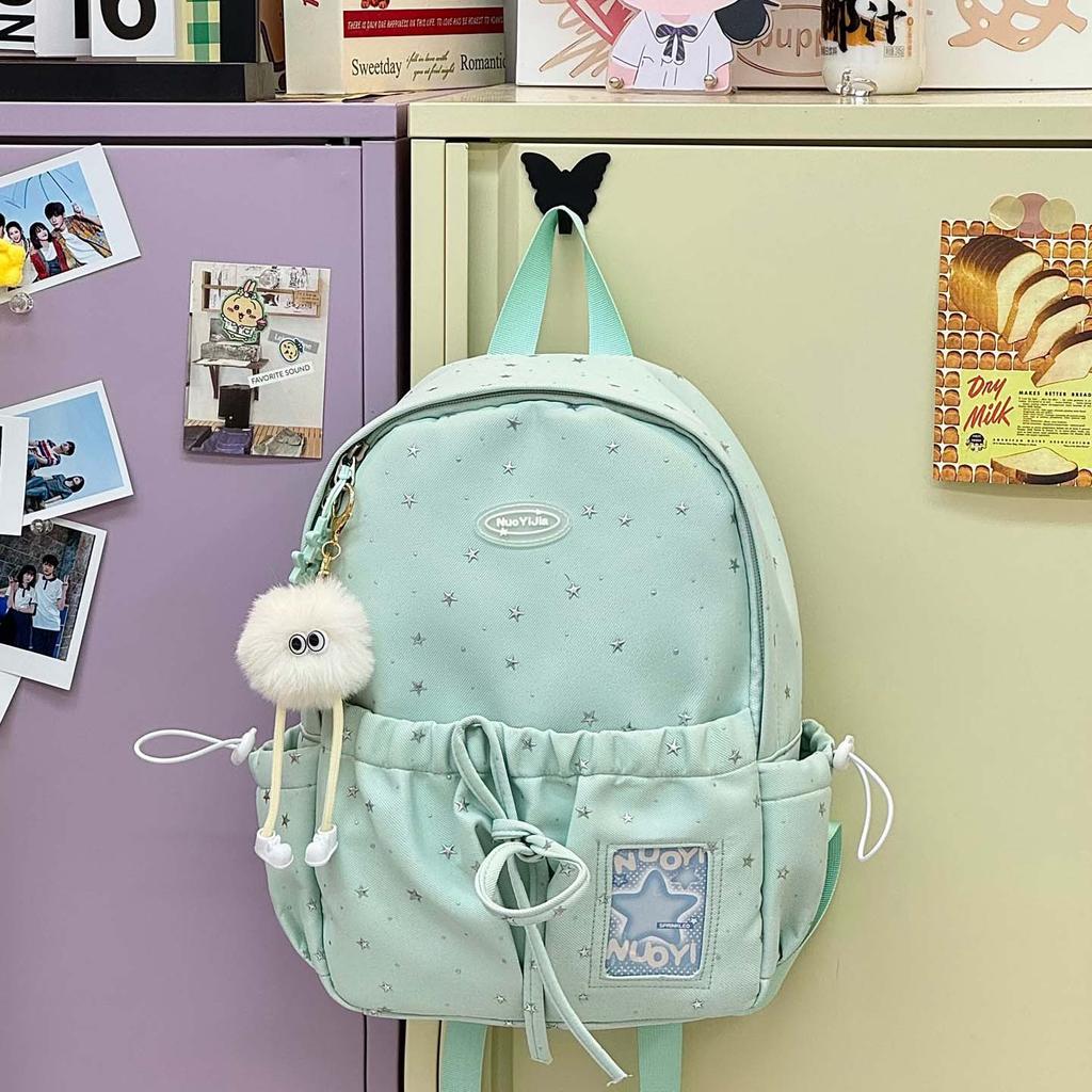 Schoolbag Korean Version Ins Small Fresh and Sweet Backpack Women's Large Capacity Simple and Versatile Student Schoolbag Fashionable Casual Backpack