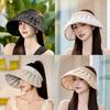 Ladies Foldable Sun Hat With Wide Brim And Adjustable Fit For Beach And Travel