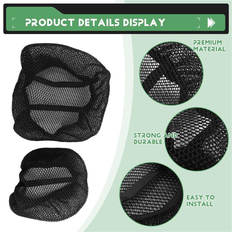 A28G-Motorcycle Protecting Cushion Seat Cover 3D Net Seat Cover For CFMOTO 700MT Fabric Saddle Seat Cover