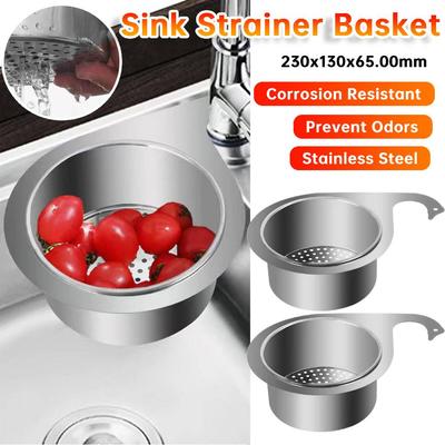 Stainless Steel Swan Kitchen Sink Filter Storage Drainage Basket Kitchen Sink Drain Strainer for Kitchen Sink Fruits Wash Basket
