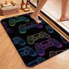 Colorful Game Controllers Patterned Rug Absorbent Nonslip Carpet For Bedroom Kitchen Bathroom Home Decor Halloween Gift