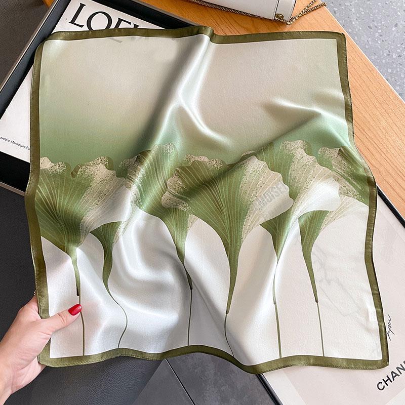 100% Silk Scarf Bandana Women Square Scarves Wrap Kerchief Mulberry Spring Fashion Luxury High Quality Headband Hijab Shawls