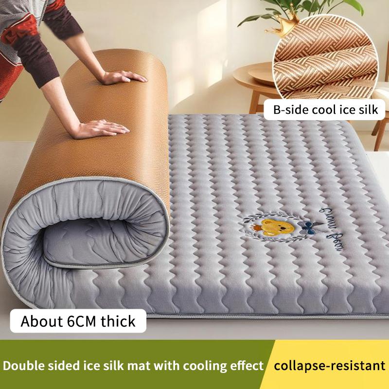 Latex Cooling Mat Mattress Breathable Ice Silk Latex Mattress Pad For Bed Home