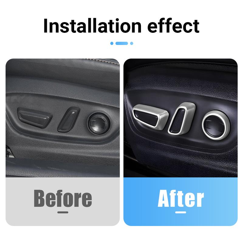 For Toyota Camry 70 XV70 2018      ABS Car Seat Adjustment Switch Button Cover Trim Stickers Accessories