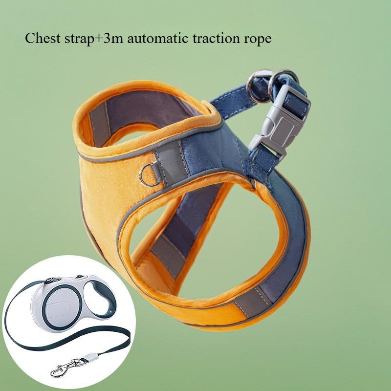 Adjustable Escape Resistant Pet Vest Harness Leash Set Comfort Walking Gear for Cats Kittens Puppy Small Dogs Outside Walking