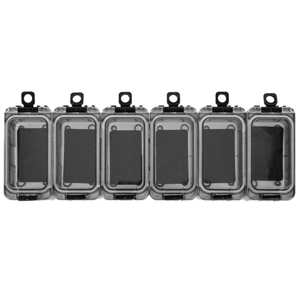 6Pcs Magnetic Fishing Hook Outdoor Fishing Gear Accessories Box Waterproof Fishing Hook Accessories Storage Box Fishing Tool Box