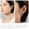 LOKUMI 3 sizes and 3 colors to choose made in hoop K24 Earrings, from, Japan, earrings, hypoallergenic, one-touch, catchless, large, small, large,