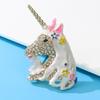 New Beautiful Unicorn Brooches For Women Dreamlike Fairy Tales Animal Pin Kids Girls Jewelry 2 Colors Available