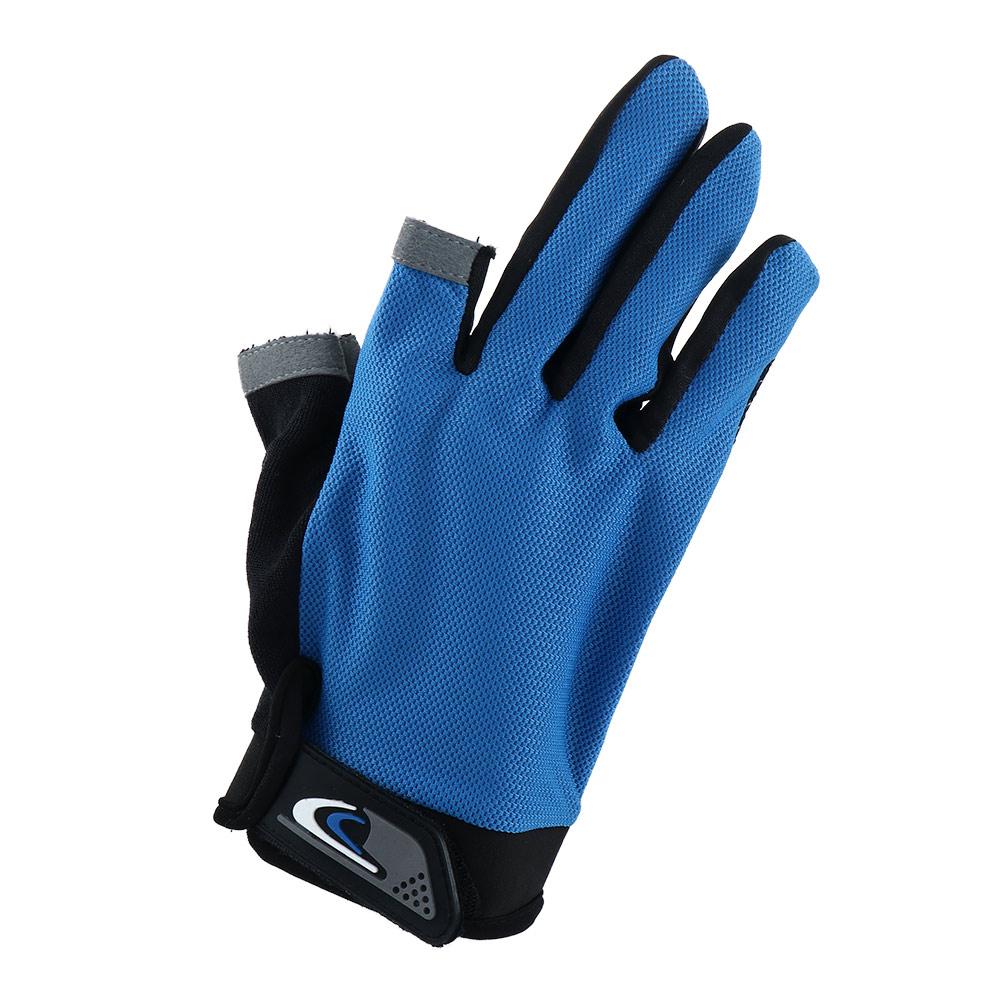 Sun Protection Two Fingers Cut Climbing Men Gloves Fishing Mittens Fishing Gloves Riding Gloves