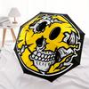 1pc Skull Smile Automatic Open/close Folding Compact Umbrella, 8 Rib Sturdy Canopy, Lightweight Portable, Commuting Use, Gift,,137