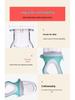 Baby Fruit & Veggie Teething Feeder - Pushable Teether Bag for Easy Self-Feeding