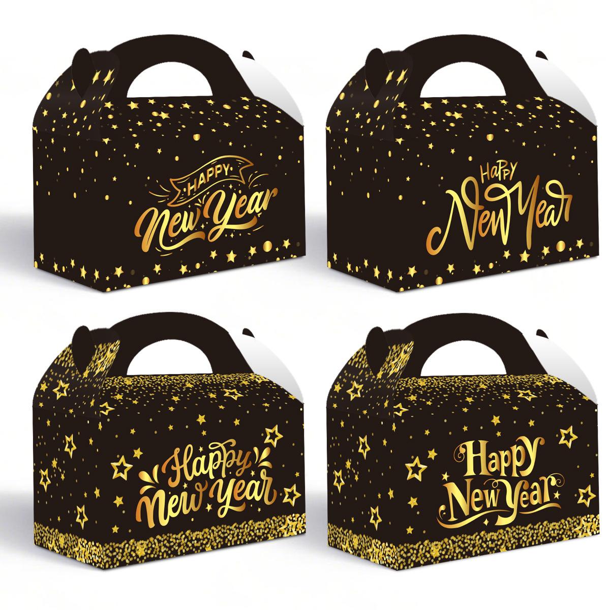 

New Year S Gift Box New Year S Day Party New Year S Eve Party Arrangement Snack Portable Box Customized Box Gift Box Carton